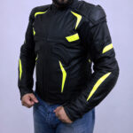 Leather Motorbike Jacket Protective Motorcycle Leather Jacket Moto Racing - Image 6
