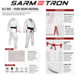 Sarmetron BJJ Gi Brazilian Jiu Jitsu Suit Pearl Weave Material 350 g/m² - Image 6