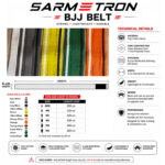 BJJ belts Cotton Kids Brazilian Jiu Jitsu Belts Preshurunk Martial Arts Youth BJJ Belts for Girls Boys Ranking Stripes - Image 3