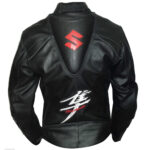 Hayabusa Leather Motorbike Jacket Moto Racing Black - Image 3