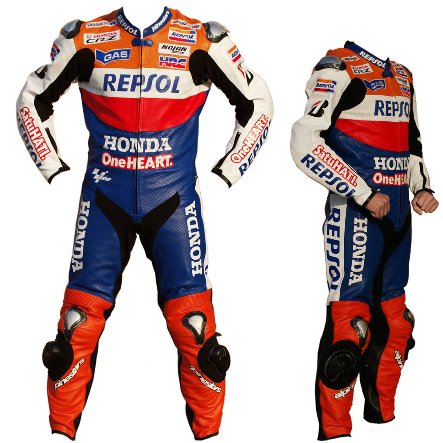 32 Repsol Honda ONE HEART Marc Marquez Motorbike Suit 1 piece - Image 1