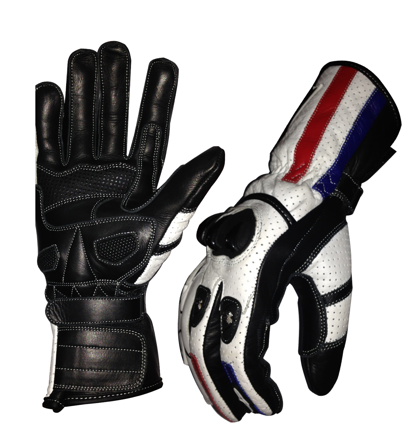 37 Motorbike Gloves TPU Protection Cowhide Leather Motorcycle Glove Alpinestar - Image 1