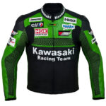 Kawasaki Racing Team Leather Motorbike Jacket Moto GP