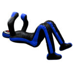 Grappling Submission Dummy Brazilian Juijitsu Dummy Kneeling Human Shaped Black Blue - Image 4
